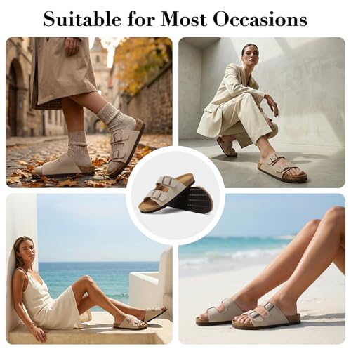 Thumbnail 4 de Chetoria Sandales et Mules Féminin/Homme avec Boucles Réglables Gris 39EU