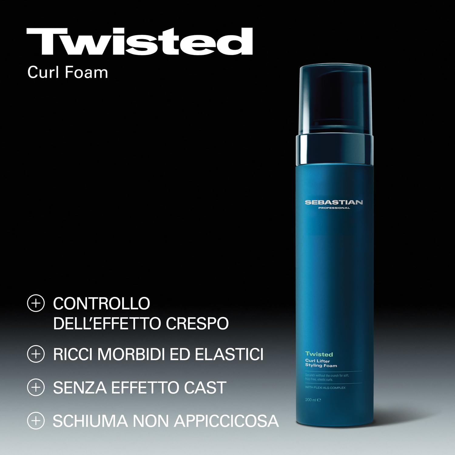 Detalle de Sebastian Professional Twisted Curl Lifter Styling Foam – Mousse leggera per ricci definiti senza crespo