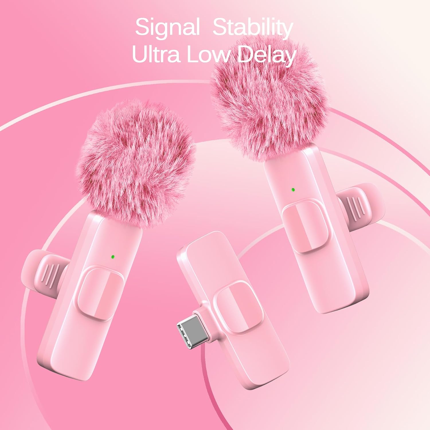 Thumbnail 4 de LIZHUZHONG Wireless Lavalier Lapel Microphone for iPhone, Pink