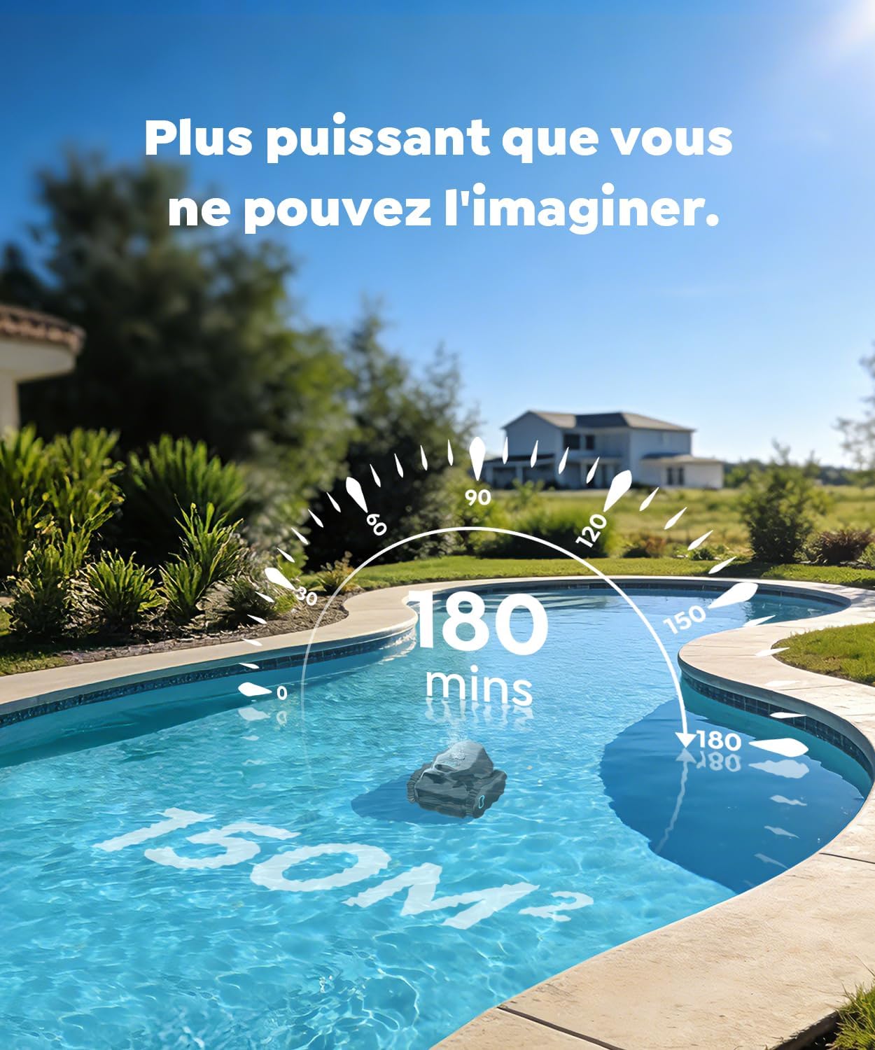 Thumbnail 2 de C1 Robot de Piscine Fond et Parois – Nettoyage puissant et polyvalent pour piscines jusqu’à 150 m²