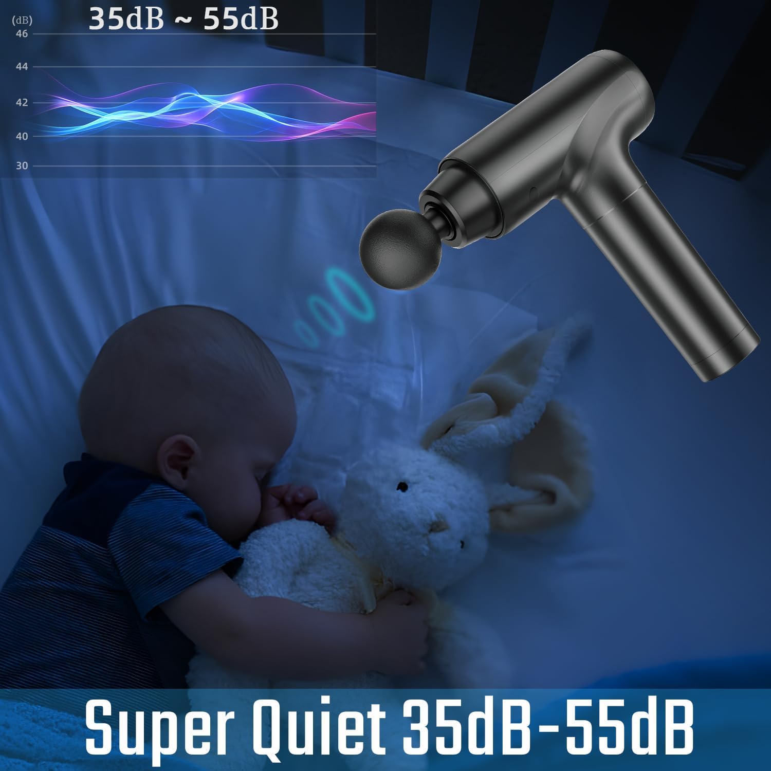 Detalle de Massage Gun Deep Tissue 20-speed cordless massager ๐