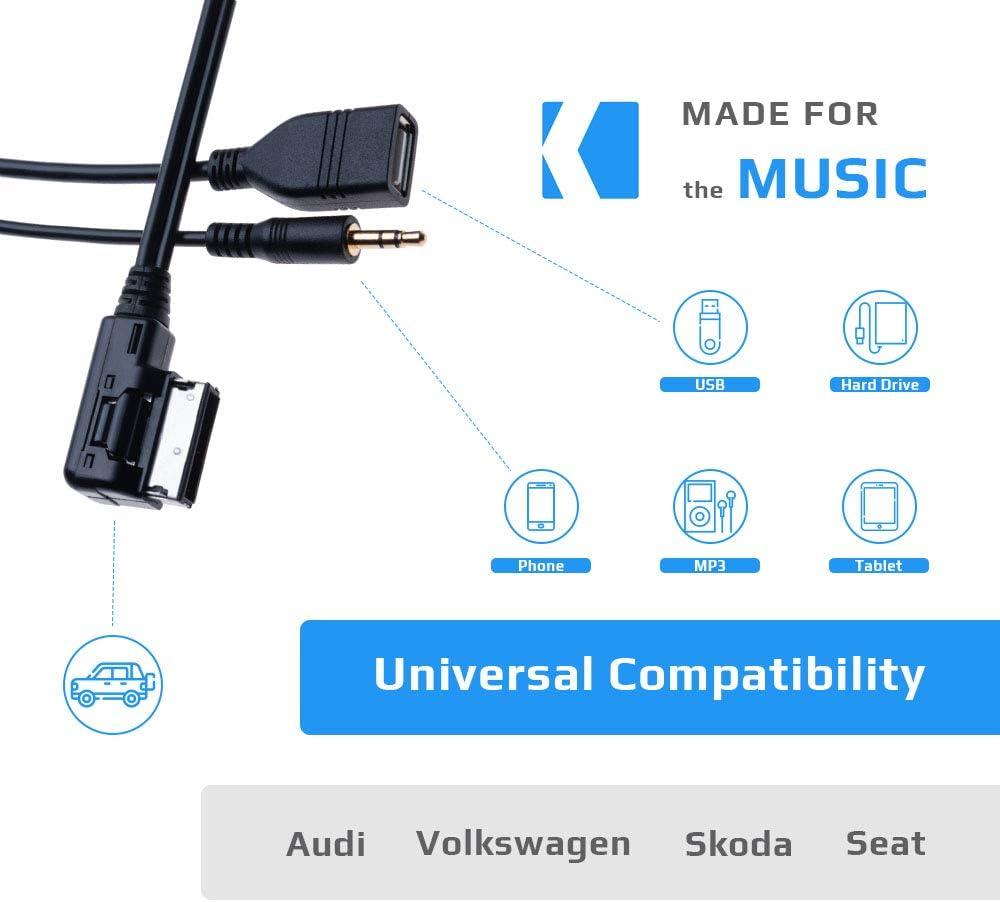 Detalle 2 de Keple AMI MDI to AUX 1.5m music cable