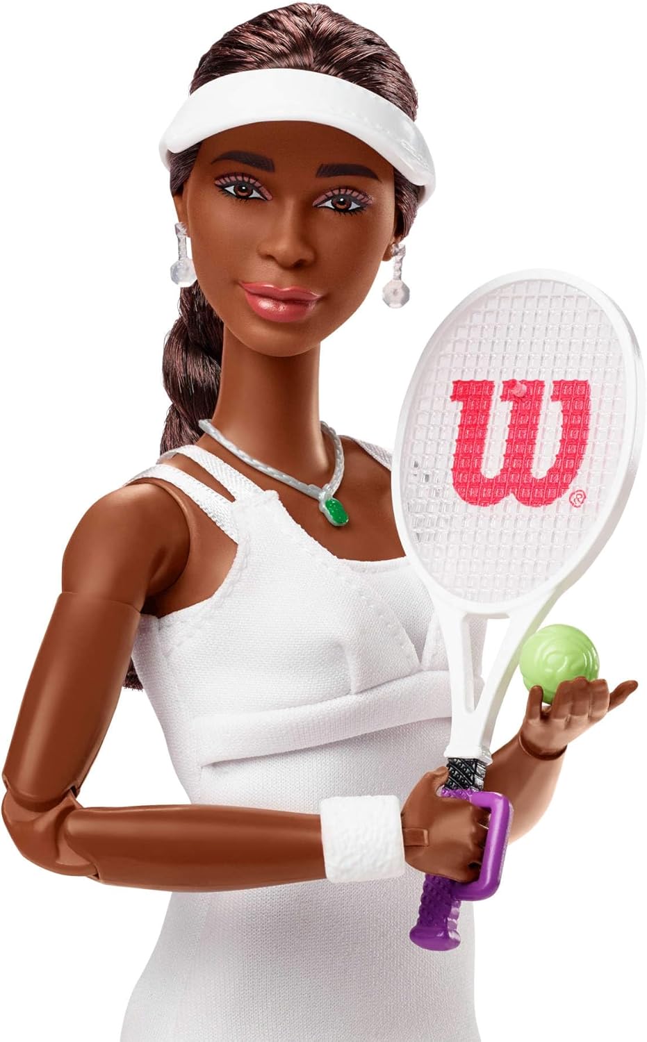 Thumbnail 3 de Barbie Signature Venus Williams Serie Inspiring Women – Bambola da collezione con completo da tennis e racchetta inclusi (HRM49)