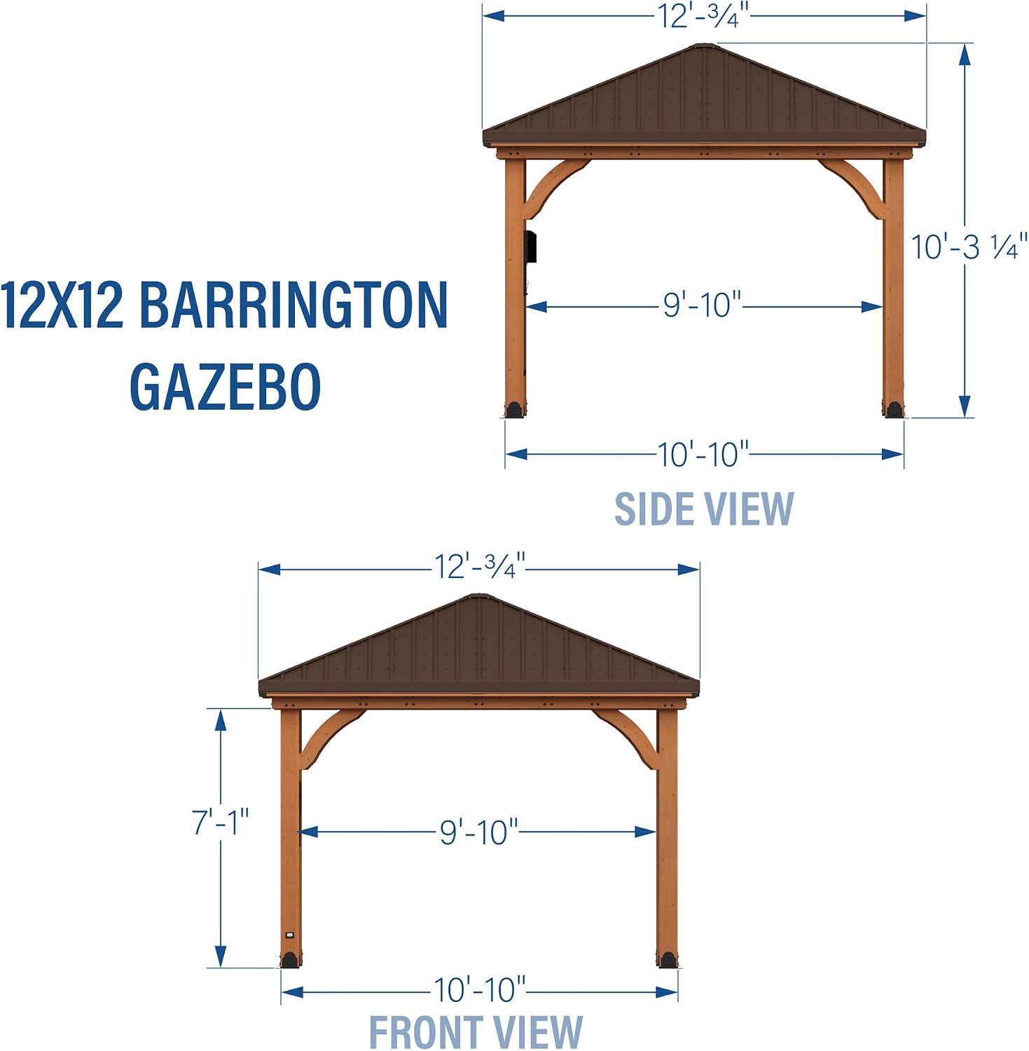 Detalle de Backyard Discovery gazebo 12' x 12