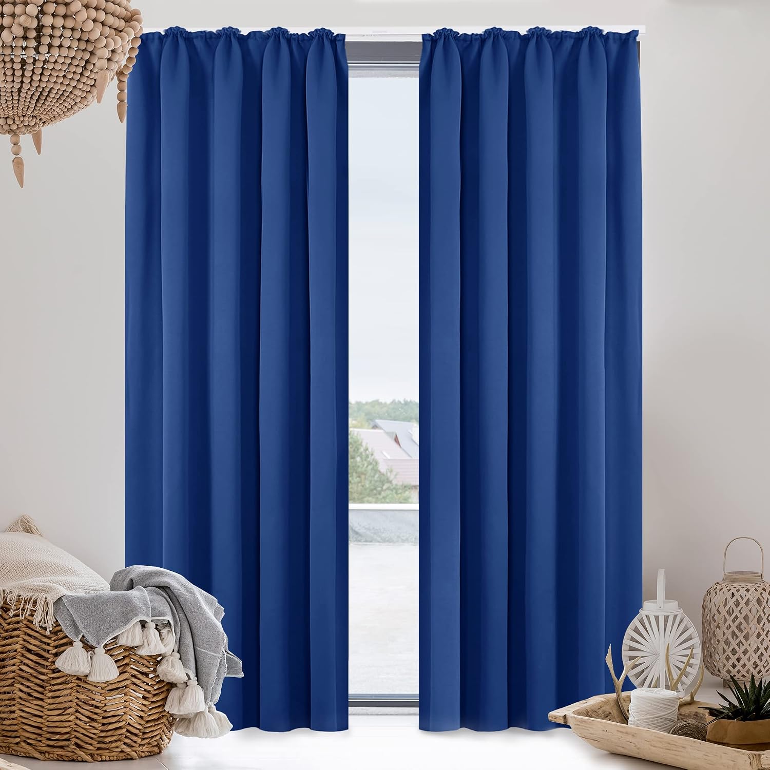 Detalle 2 de Deconovo tende oscuranti termiche 220x140 blu