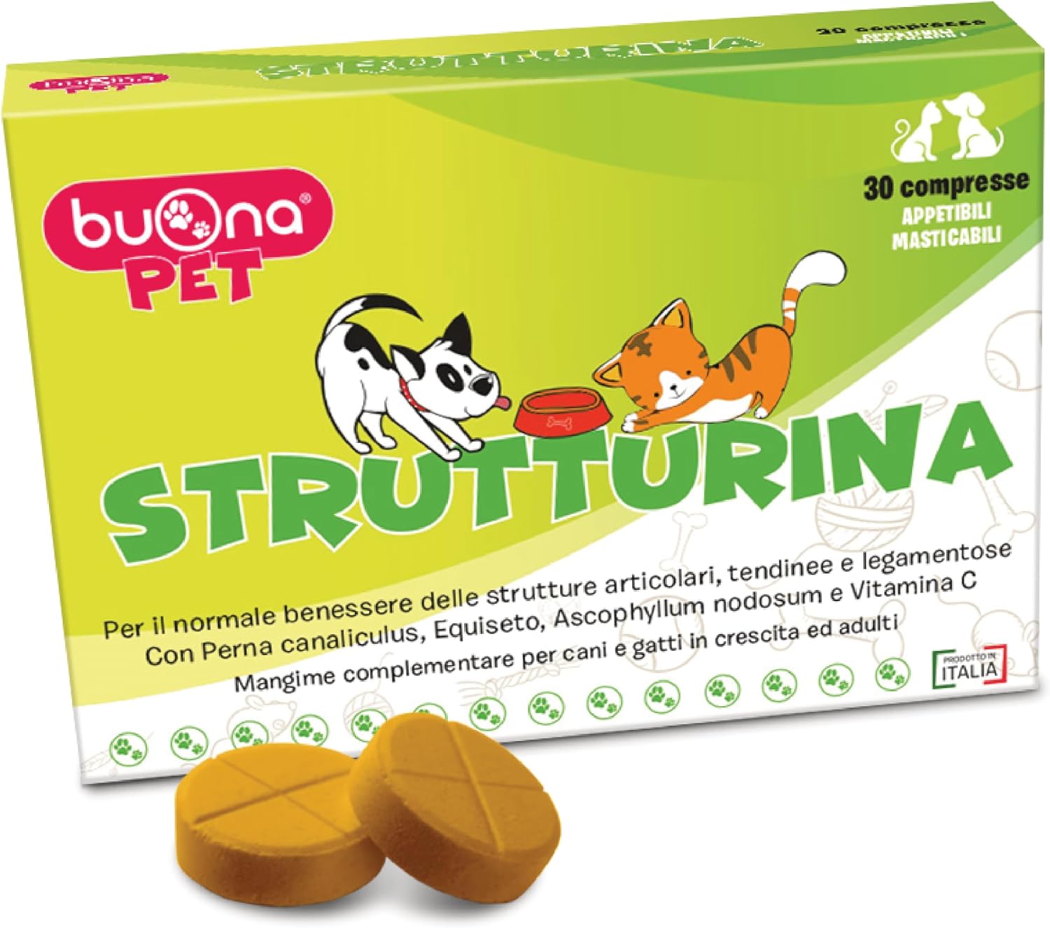 Detalle de Buona Pet Strutturina: Integratore Articolazioni, Tendini e Legamenti per Cani e Gatti