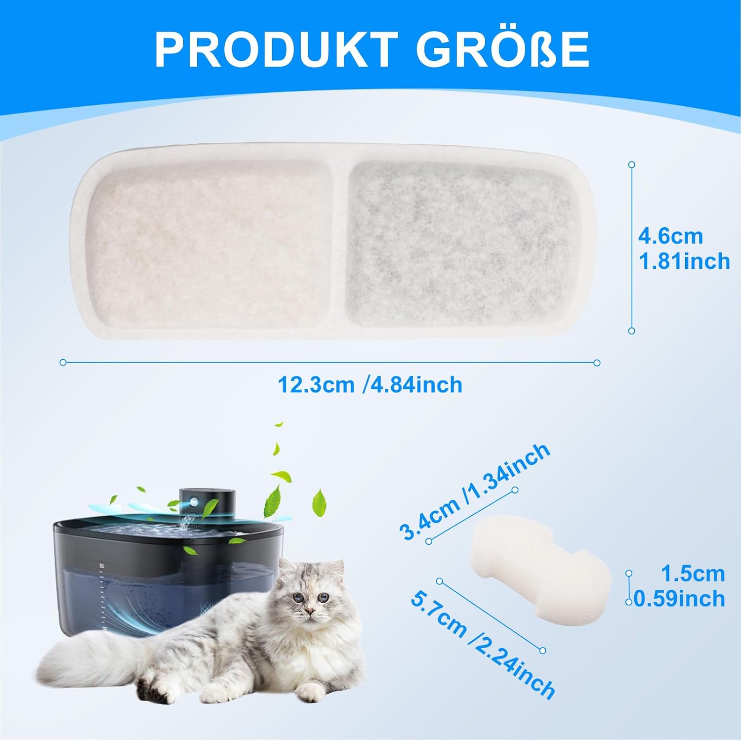 Thumbnail 6 de MyfatBOSS Wasserfilter Kartuschen 8er Pack 12,3×4,6 cm