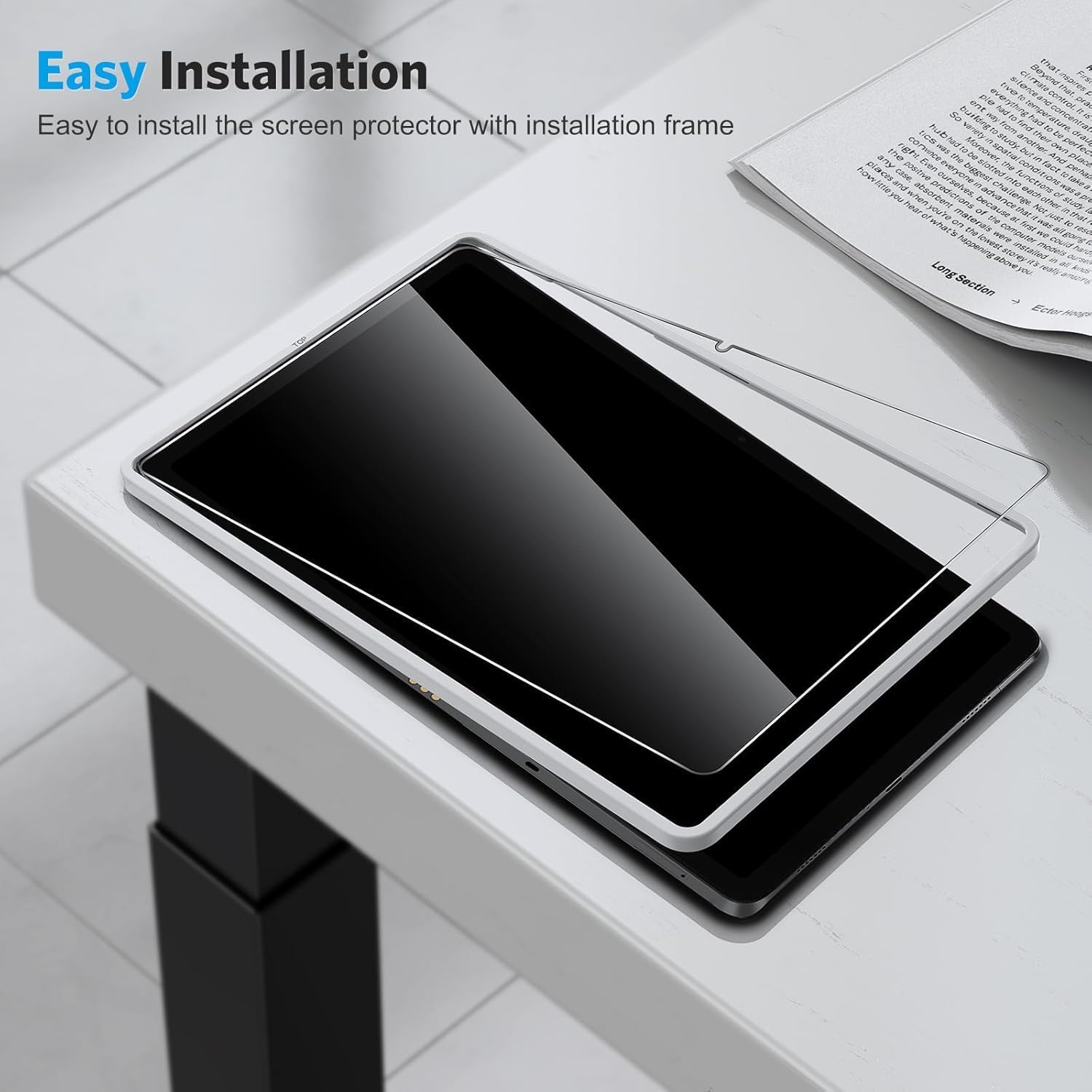 Detalle de OMOTON Panzer Schutz Glas für Samsung Galaxy Tab A11+/A9+ (11 Zoll) – 2 Stück