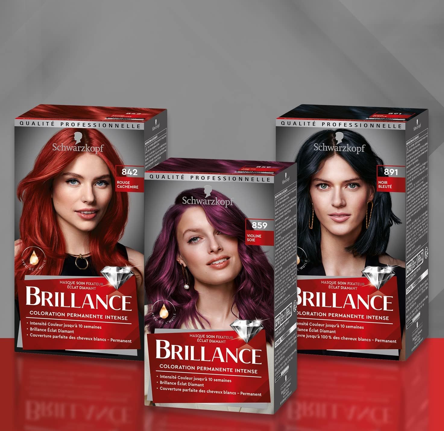 Detalle de Schwarzkopf Brillance Violine Soie 859 10 semaines đâ