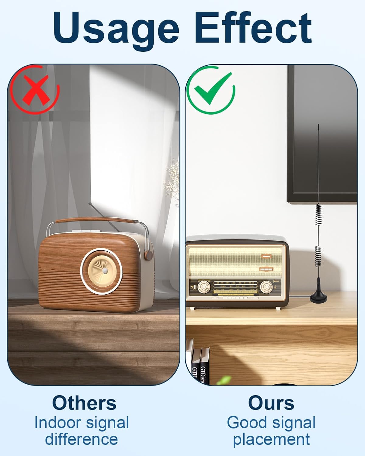 Thumbnail 5 de DAB Radio Aerial for HIFI System: Indoor FM/DAB Aerial with 3m Cable and Magnetic Base