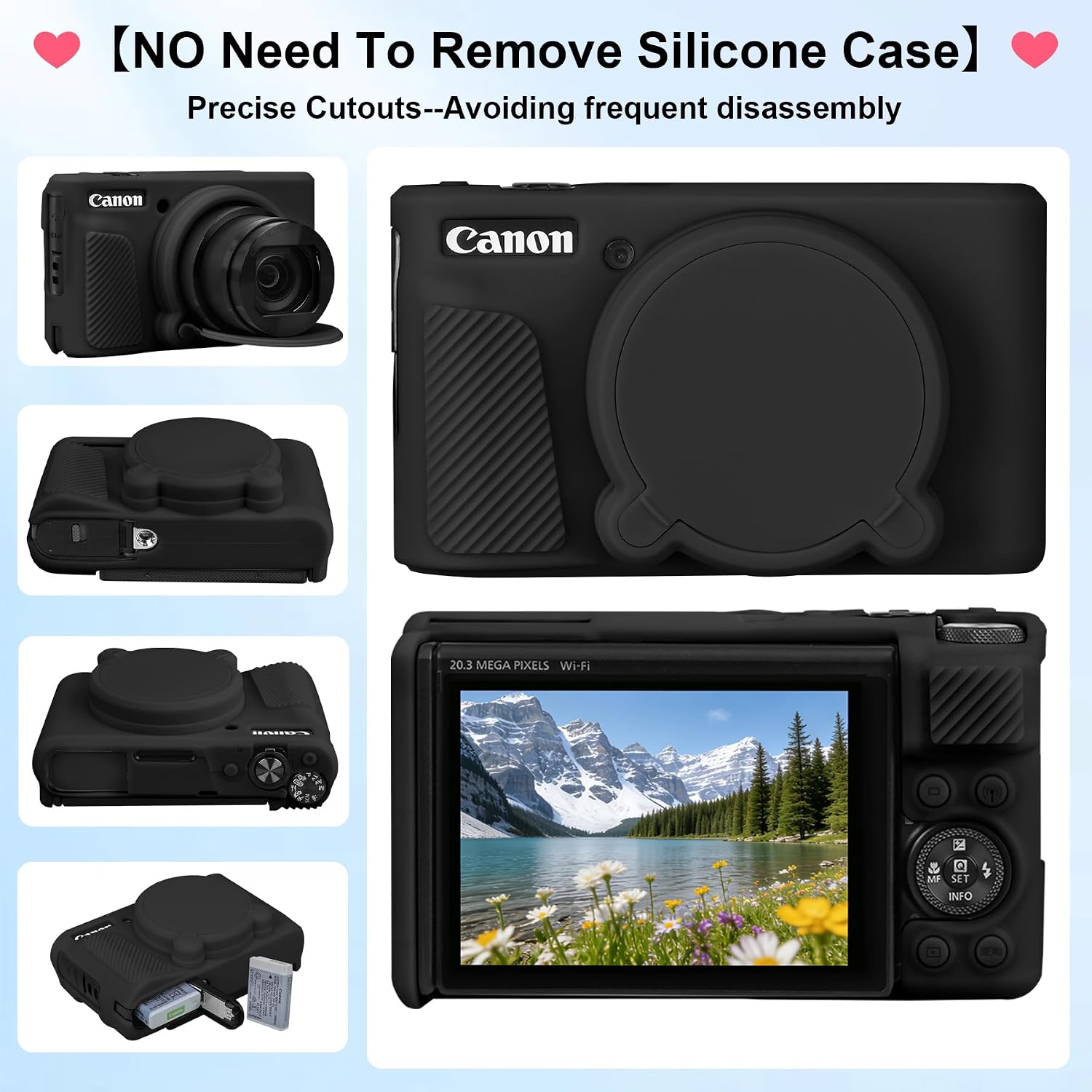 Detalle de Elonbo Silicone Case for Canon PowerShot SX740 HS / SX730