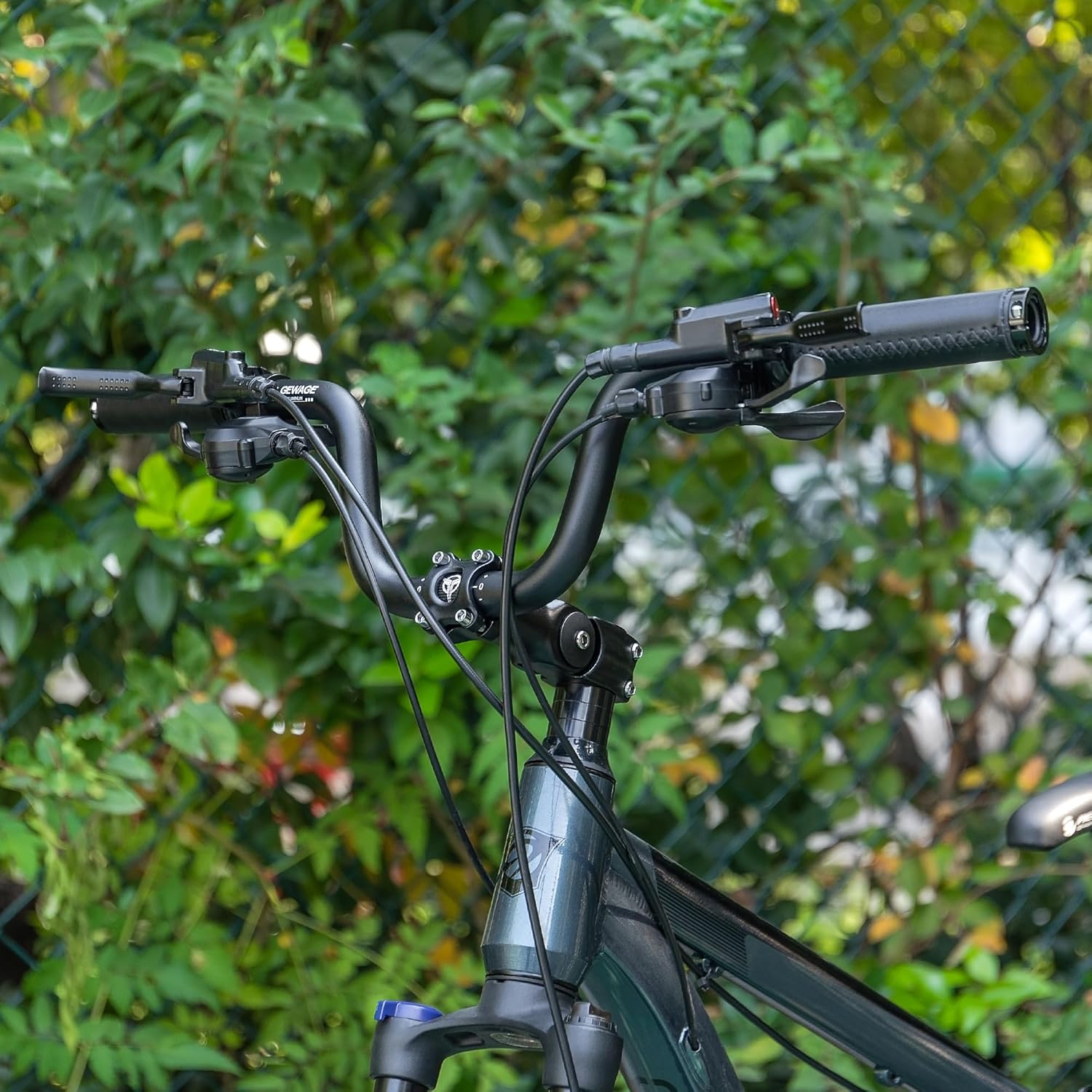 Thumbnail 1 de GEWAGE Guidon VTT Riser 25,4 mm (620 mm) en aluminium 6061, élévation 120 mm – version Black 120 mm