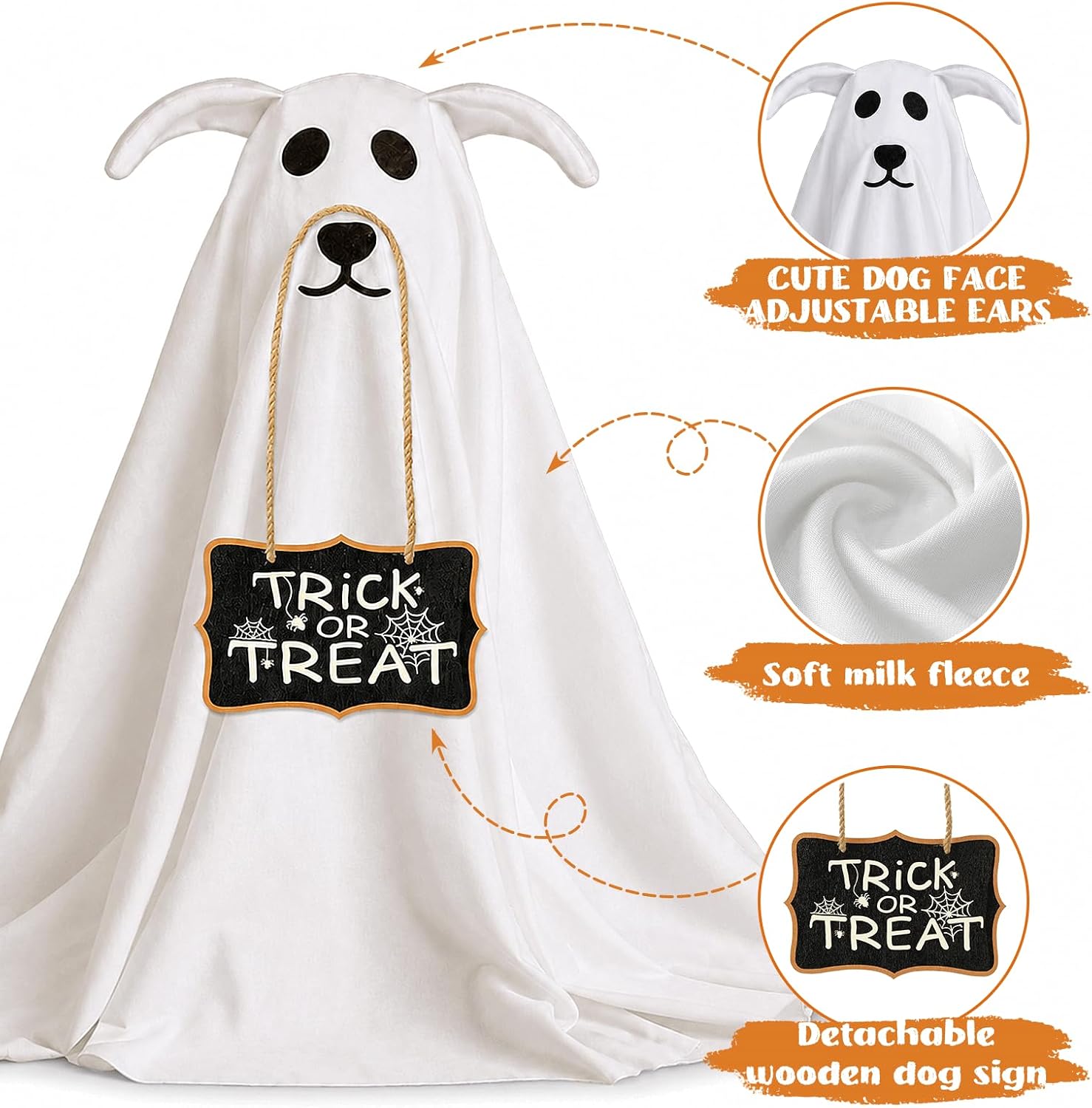 Detalle 1 de Ghost Dog Halloween Decor 2-Pack