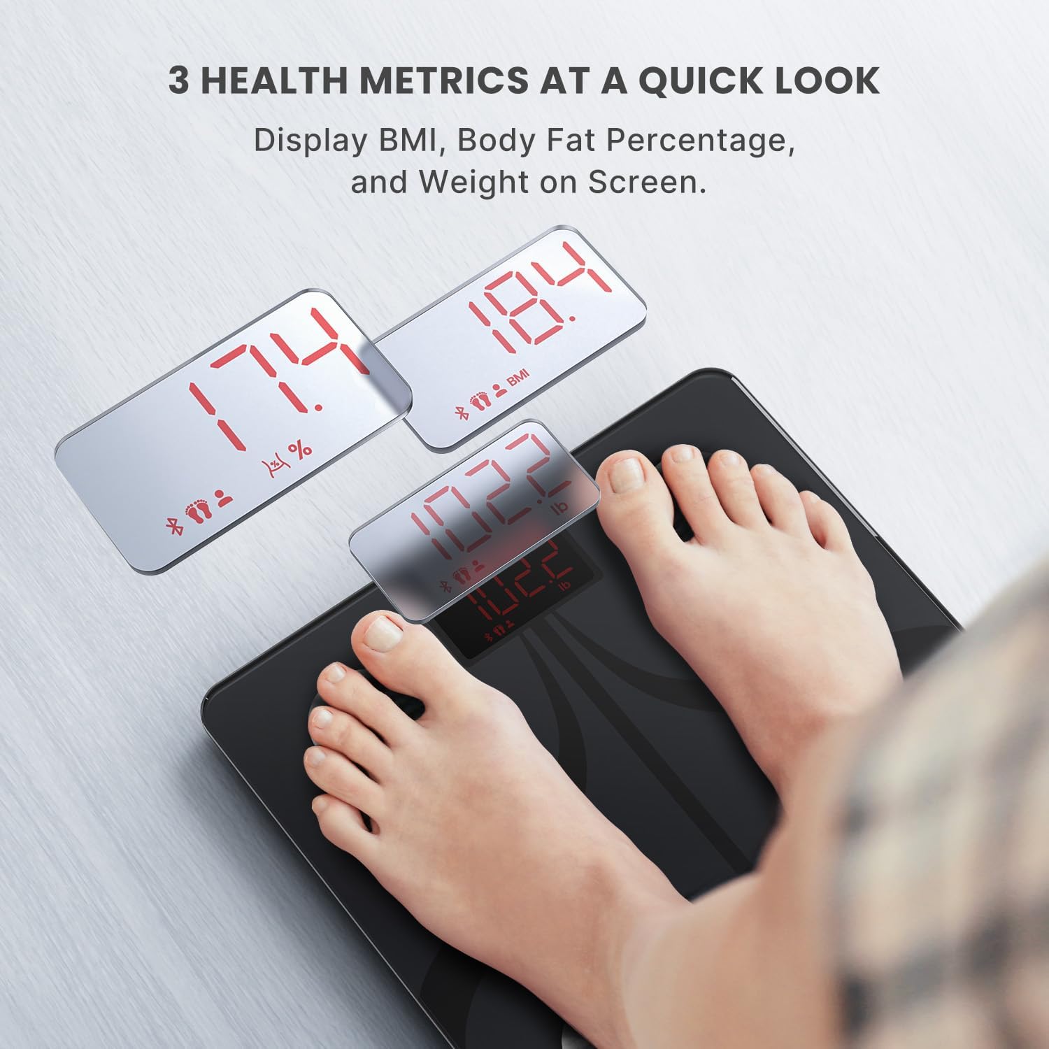 Thumbnail 1 de RENPHO Smart Body Fat Scales 1USB rechargeable ⚖