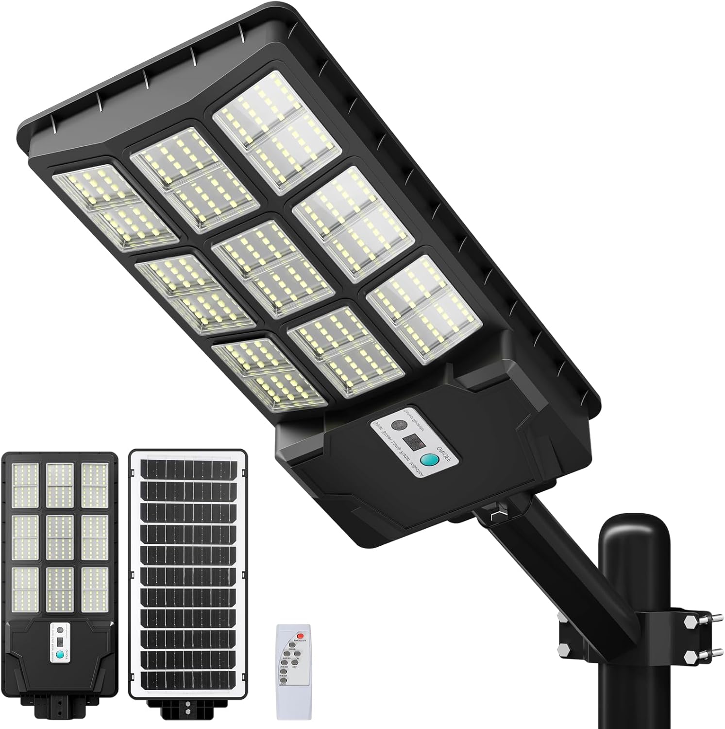 Lenlun Solar Security Lights Outdoor Motion Sensor: 1500W, 150000LM, IP65 Flood Lamp