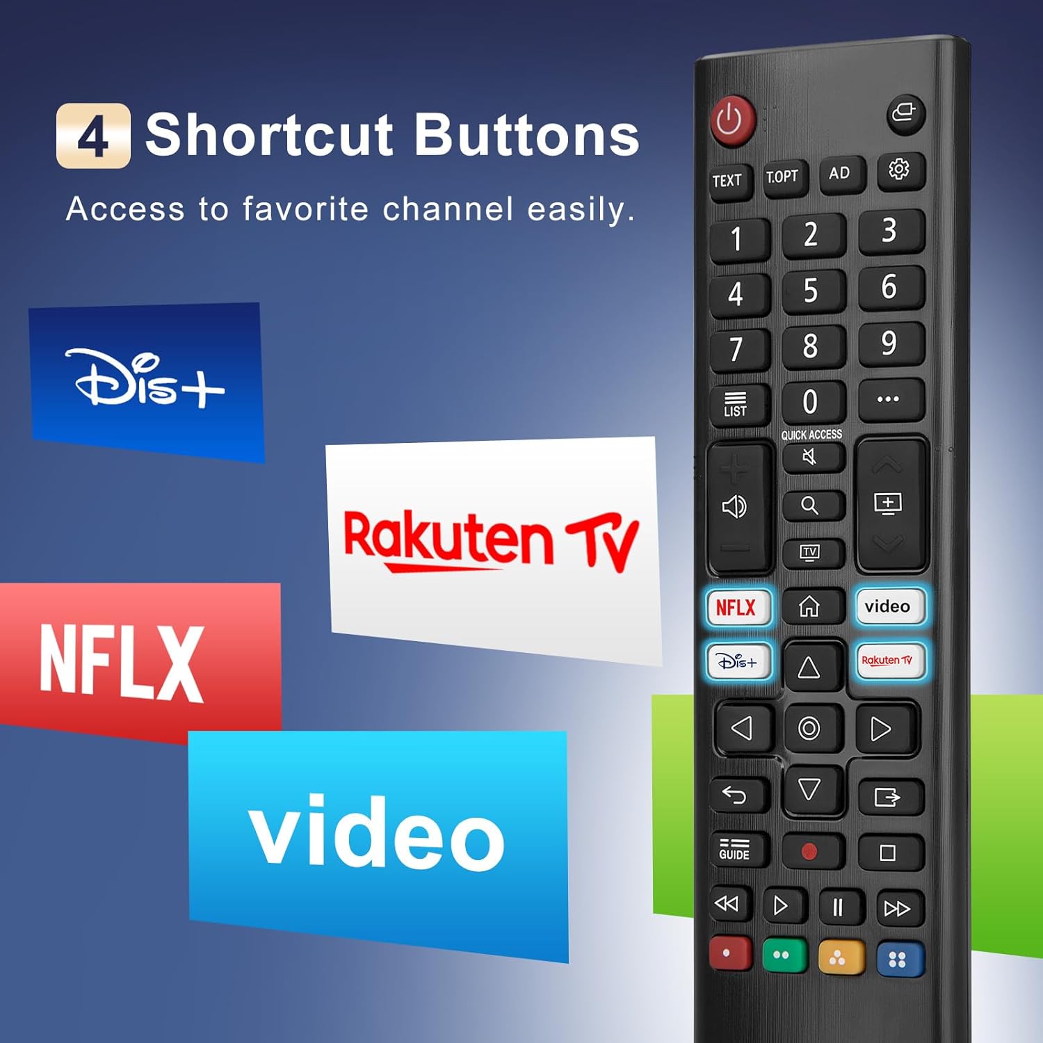 Thumbnail 4 de 2er Pack Universal Fernbedienung für LG Smart TVs (Magic Remote Ersatz) – kompatibel u. a. mit AKB75855501 & AN-MR20GA