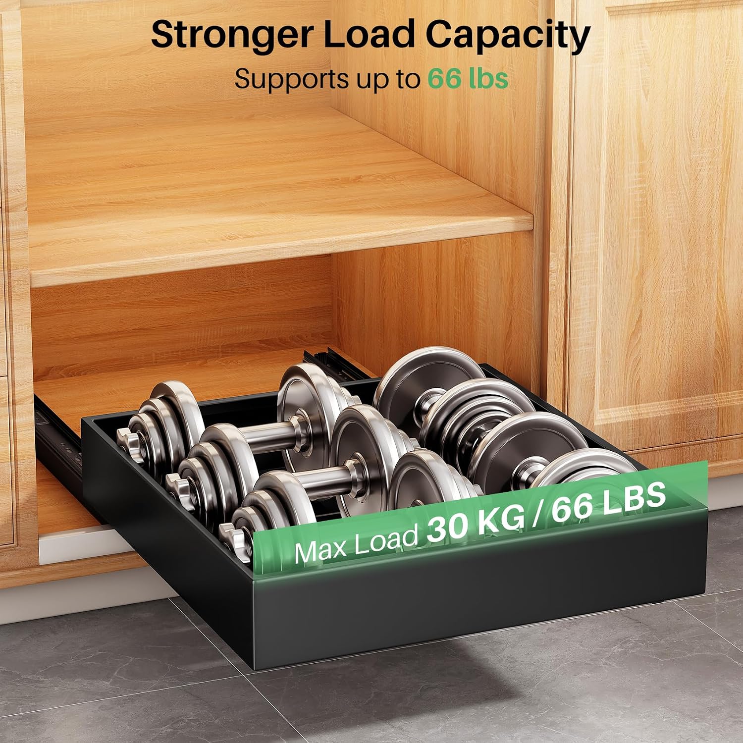 Thumbnail 4 de Pull-Out Cabinet Organizer 20-Inch Wide