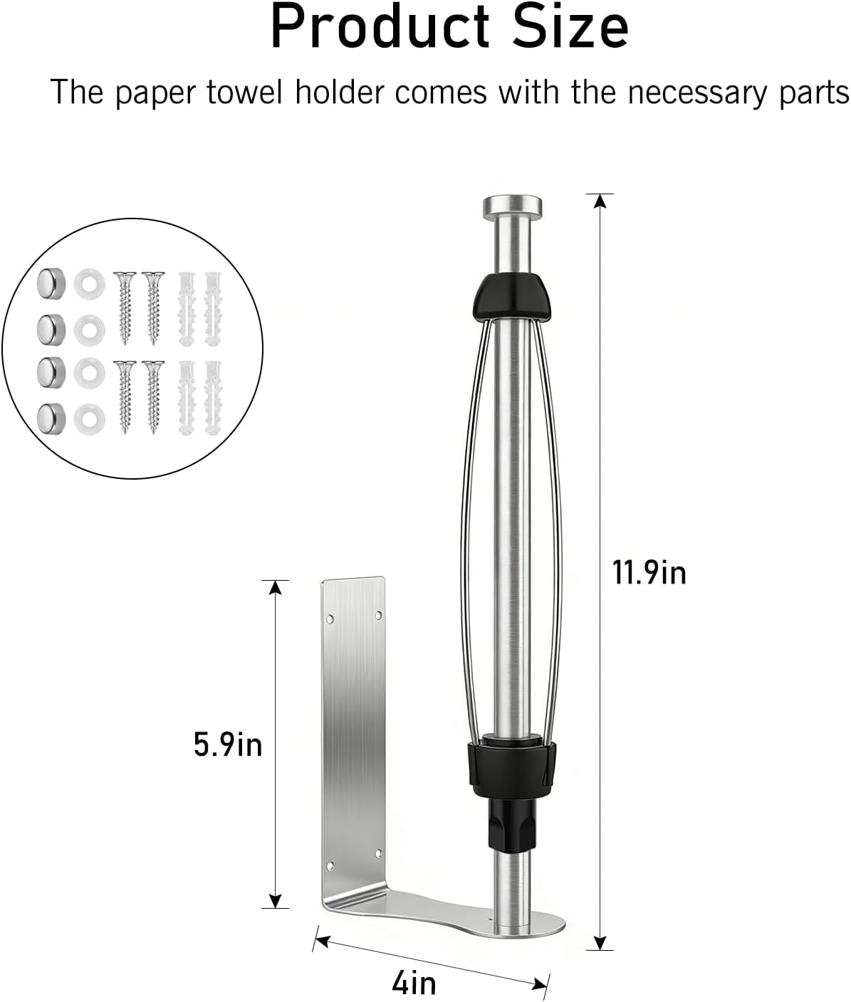 Thumbnail 1 de SetSail Paper Towel Holder, Stainless Steel