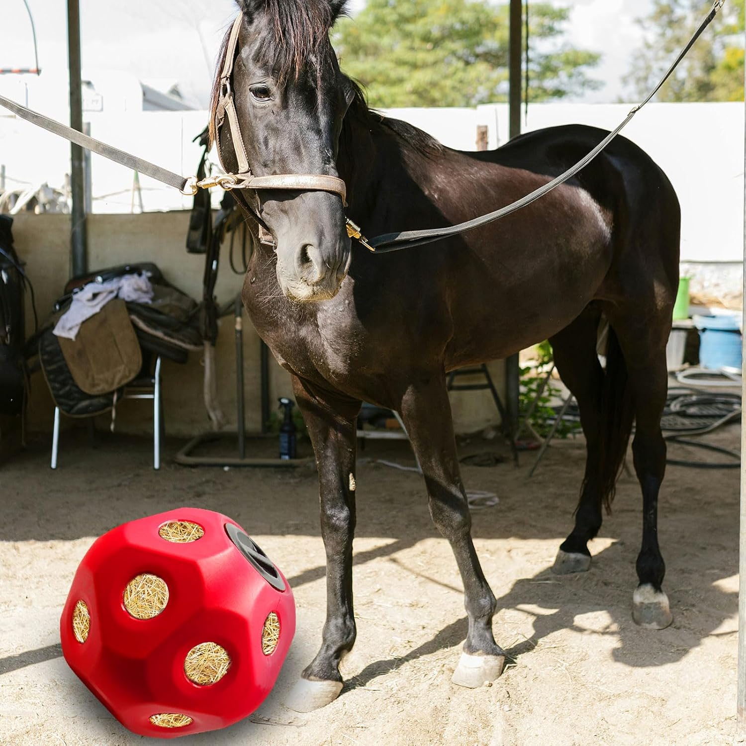 Thumbnail 4 de MHLLGN Horse Hay Feeder, Red
