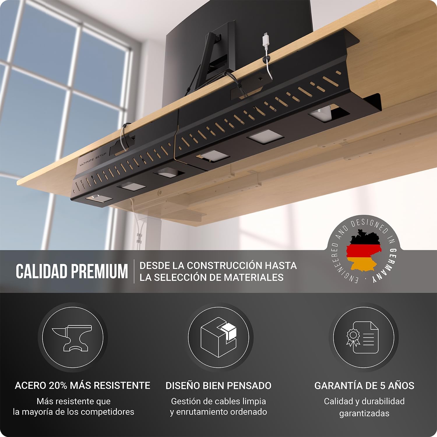 Thumbnail 5 de Premium Organizador Cables Escritorio 2er Set