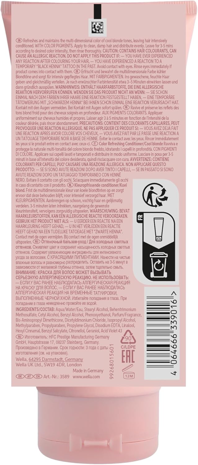 Thumbnail 2 de Wella Professionals INVIGO BLONDE RECHARGE Balsamo per capelli biondi freddi, 200 ml