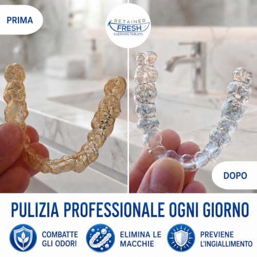 Detalle de Retainer Fresh Compresse Detergenti per Apparecchio Ortodontico, 120