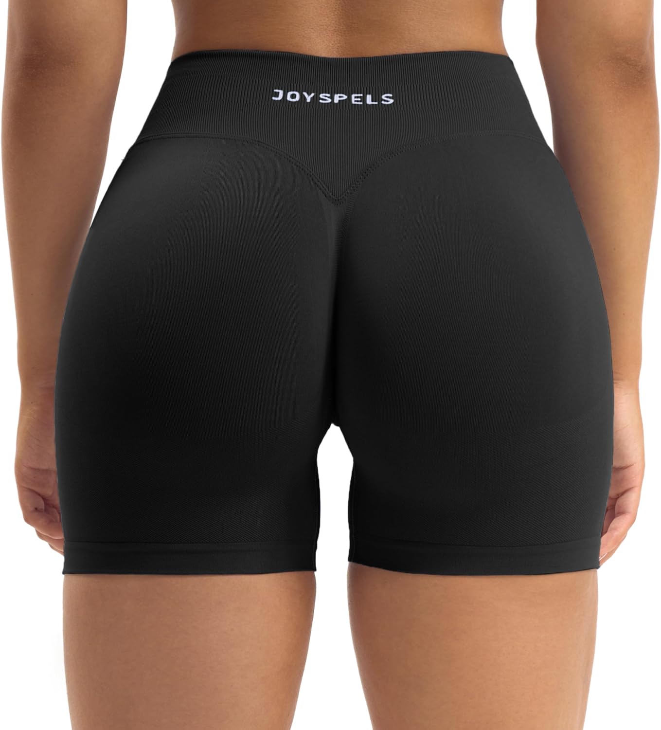 Thumbnail 3 de JOYSPELS Women's Seamless Gym Shorts – High Waist Scrunch Bum Ruched for Activewear
