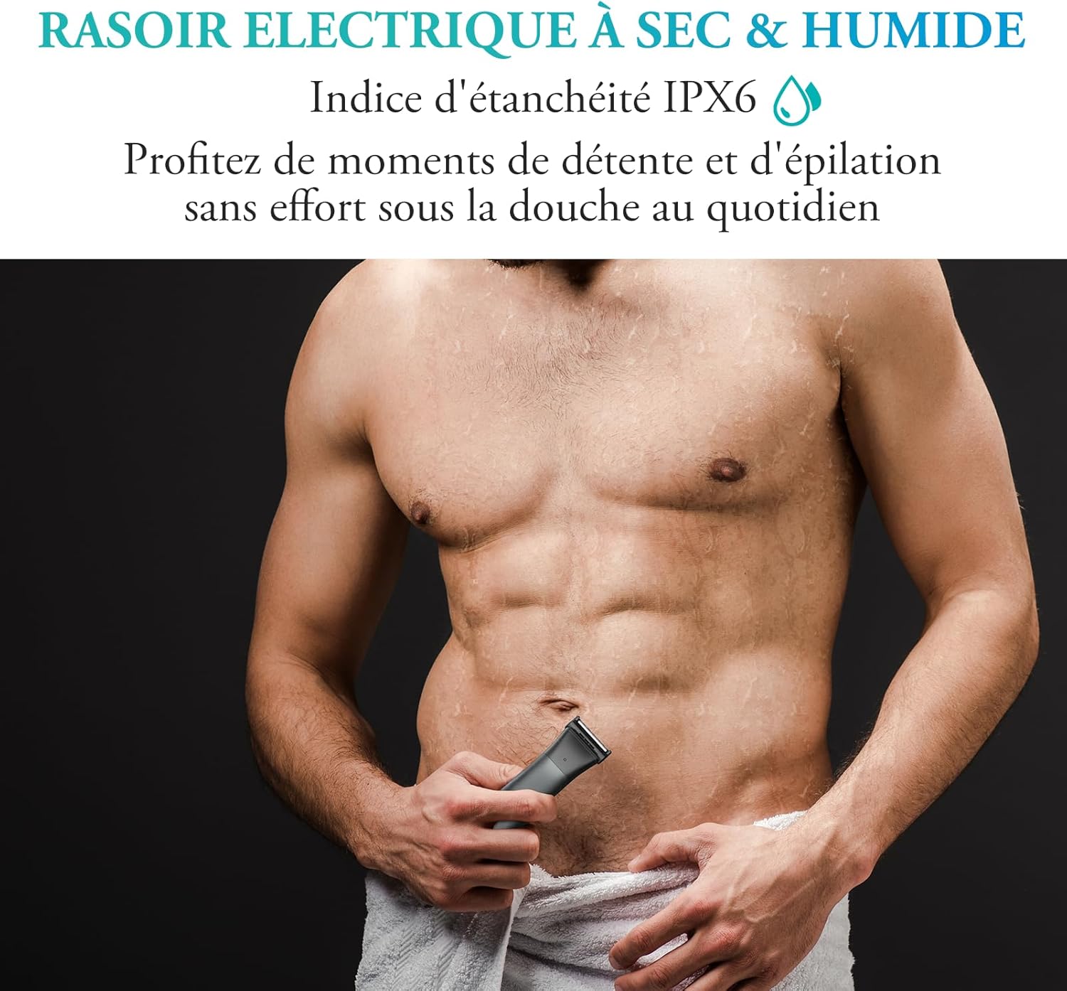 Thumbnail 5 de Kensen Tondeuse Corps Homme Rasoir Intime