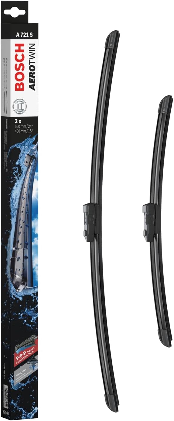 Detalle de Bosch Aerotwin A721S Wiper Blade Set (600mm/400mm) – Front Blades