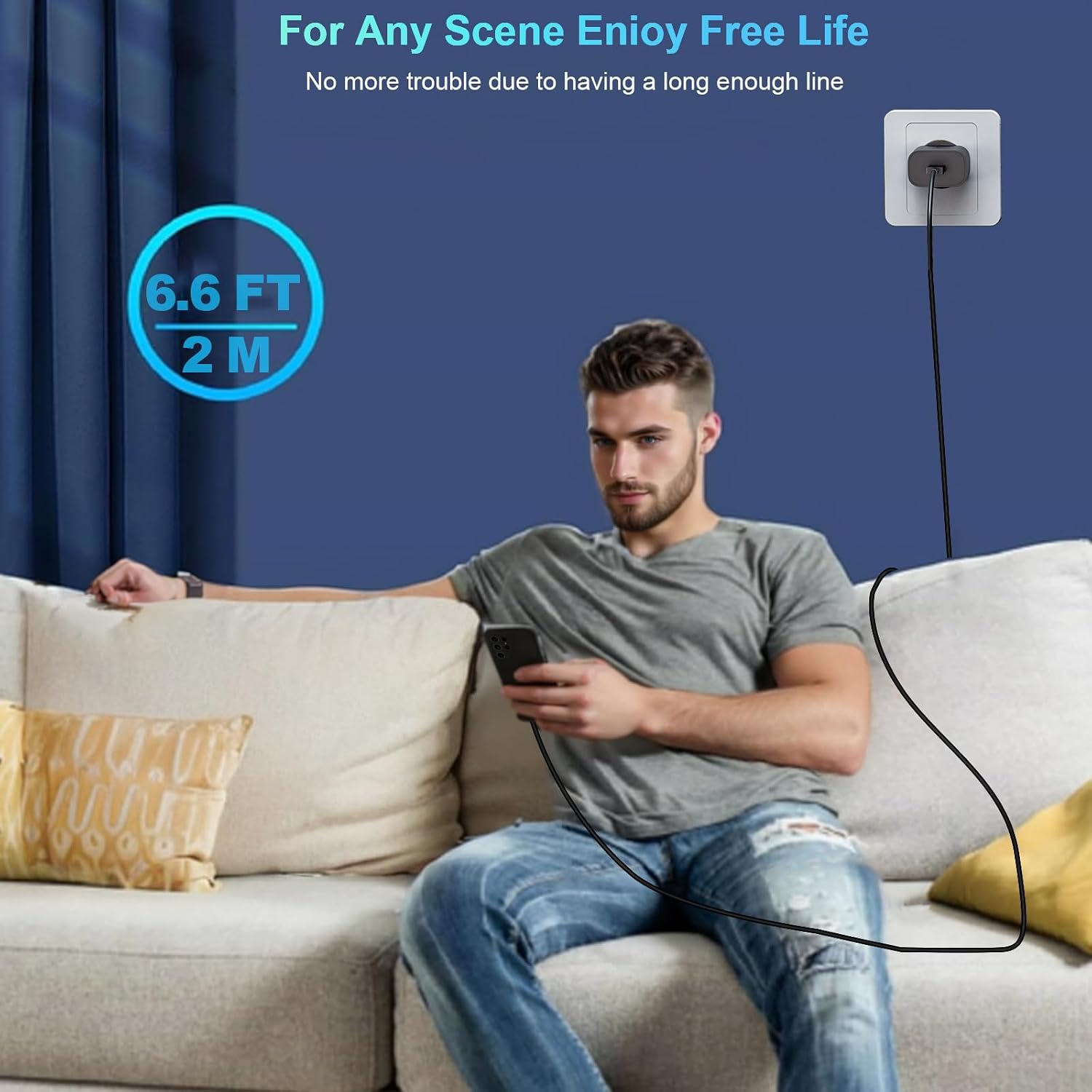 Detalle de 2er-Pack 25W USB-C Ladegerät mit 2 m Kabel – Schnellladegerät für Samsung Galaxy Serie