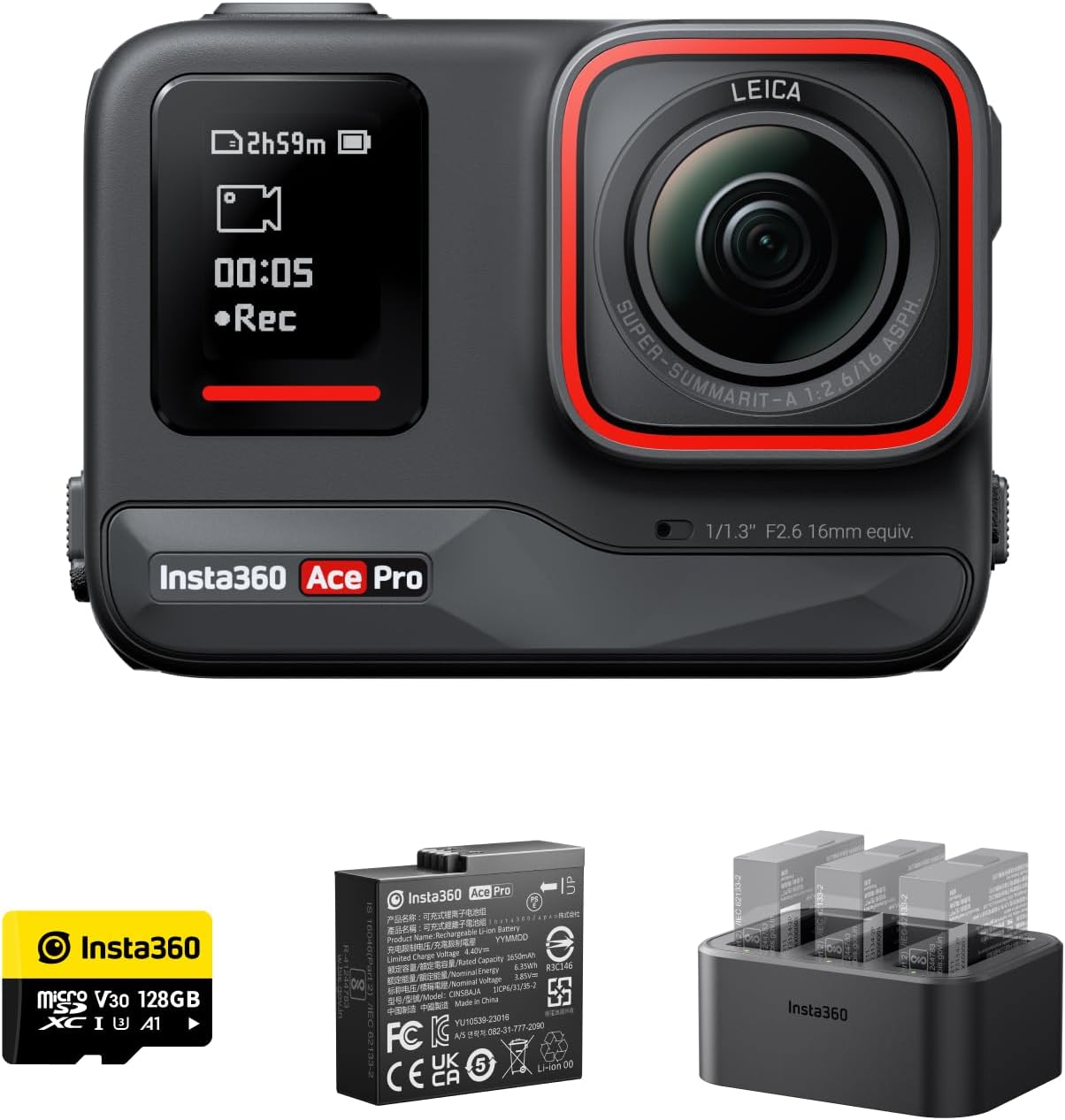 Thumbnail 4 de Insta360 Ace Pro Kit : caméra d’action étanche avec capteur Leica et IA 5 nm