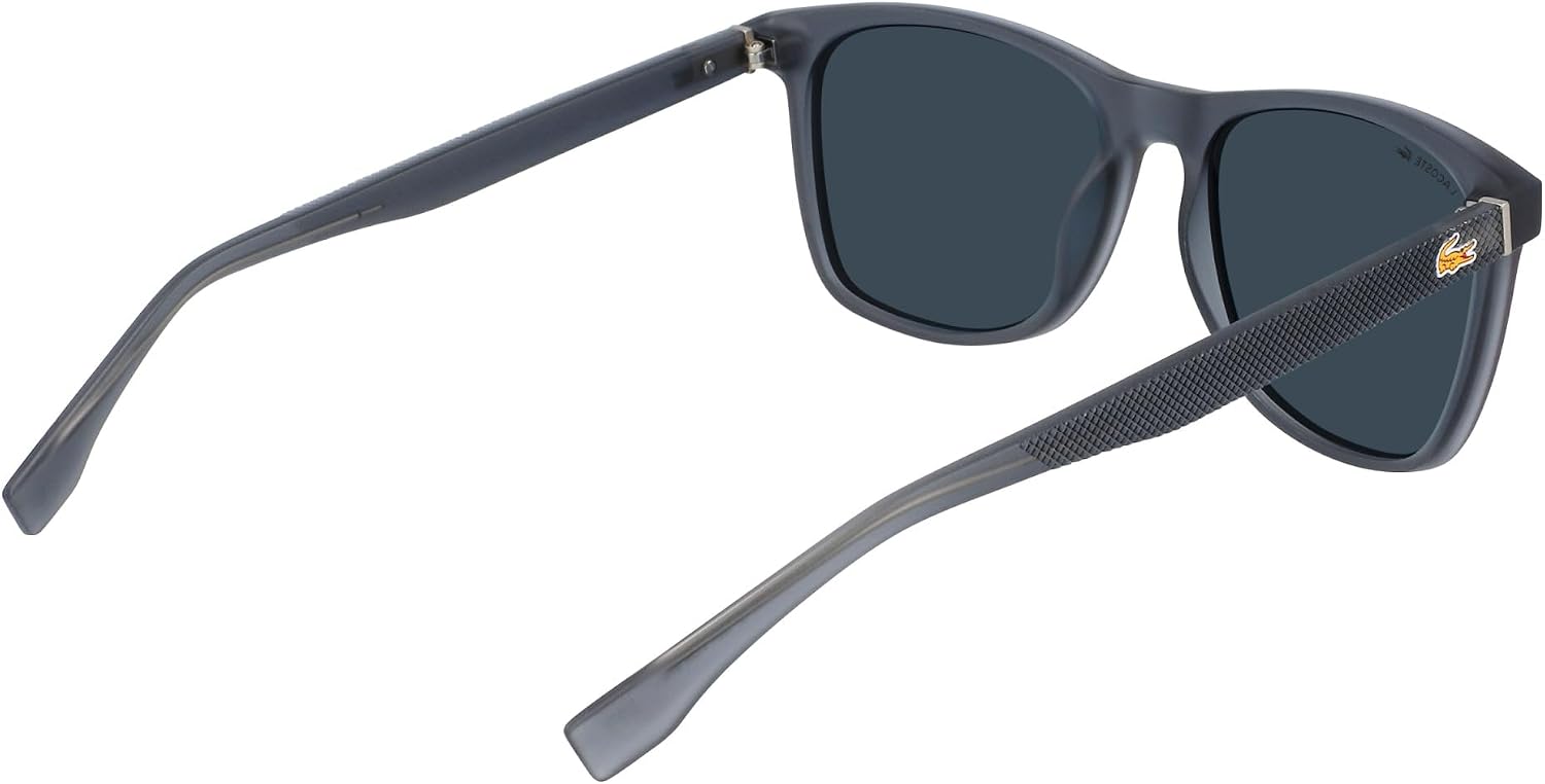 Detalle 2 de Lacoste Lunettes de Soleil L860SE 035 Grey Matte (rectangulaires) pour homme