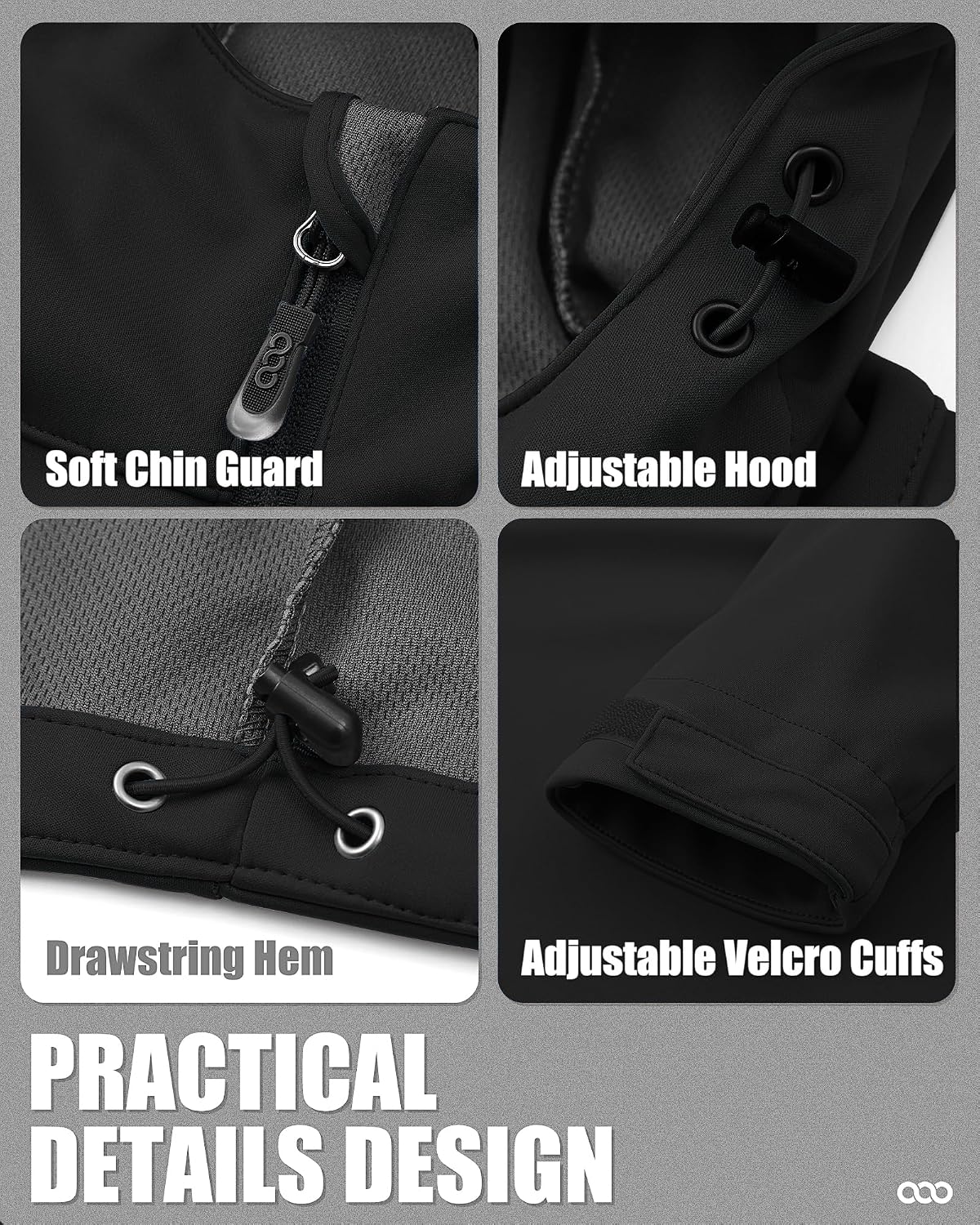 Detalle 1 de Softshelljacke 33,000ft für Herren, Windschutz