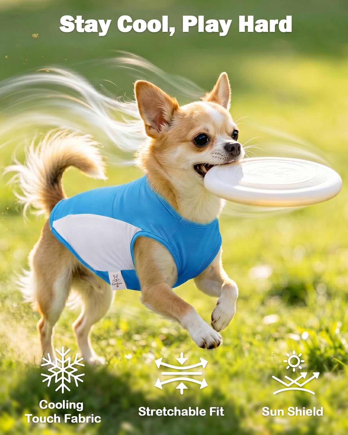Detalle 2 de CuteBone Dog Tank, Stretch Sport Fabric