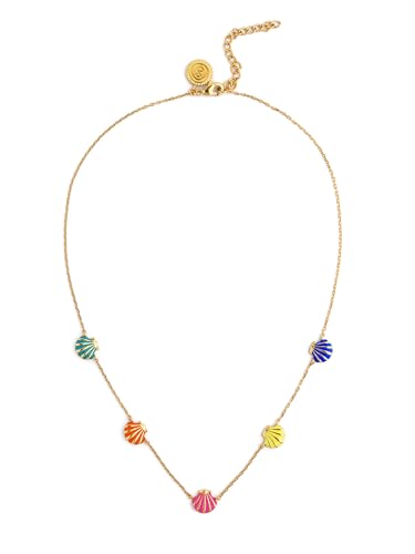 Detalle de SINGULARU Collar Mujer Conchas Enamel bañado en oro 18kt