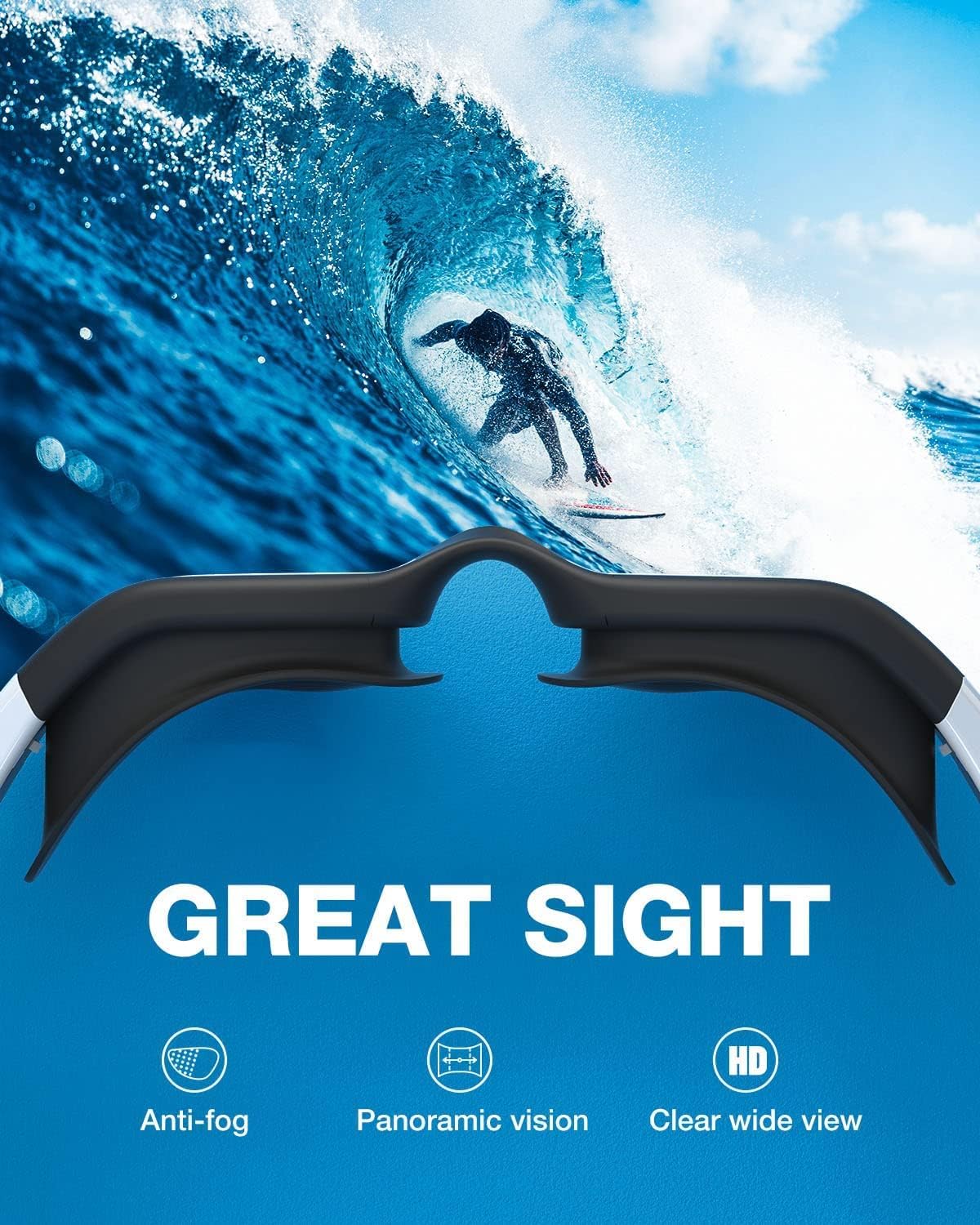 Thumbnail 3 de ZIONOR G1 Polarisierte Schwimmbrille mit UV-Schutz – beschlagfrei für Erwachsene & Unisex