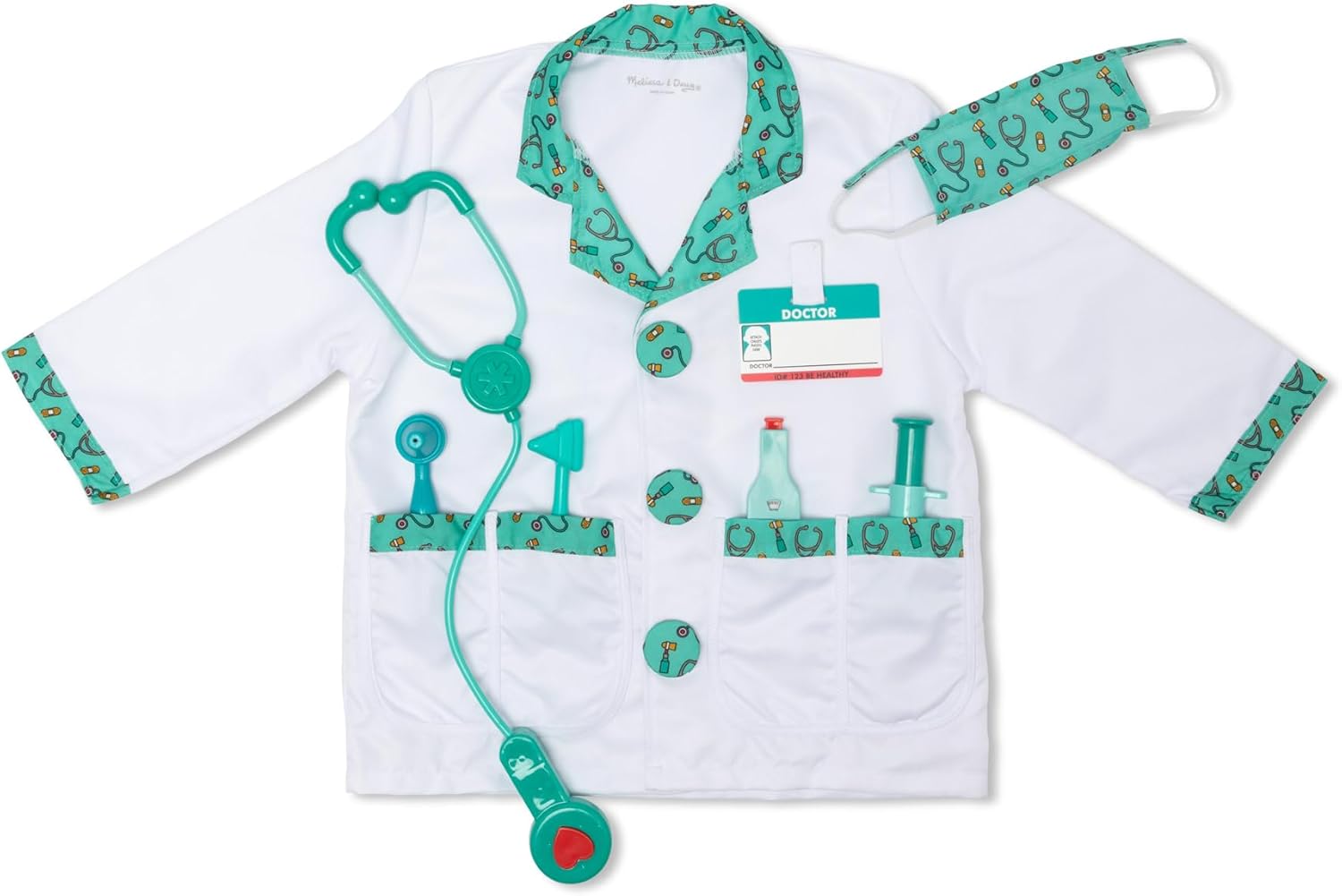 Detalle 2 de Melissa & Doug Costume da Dottore 3+ ðŸŽ
