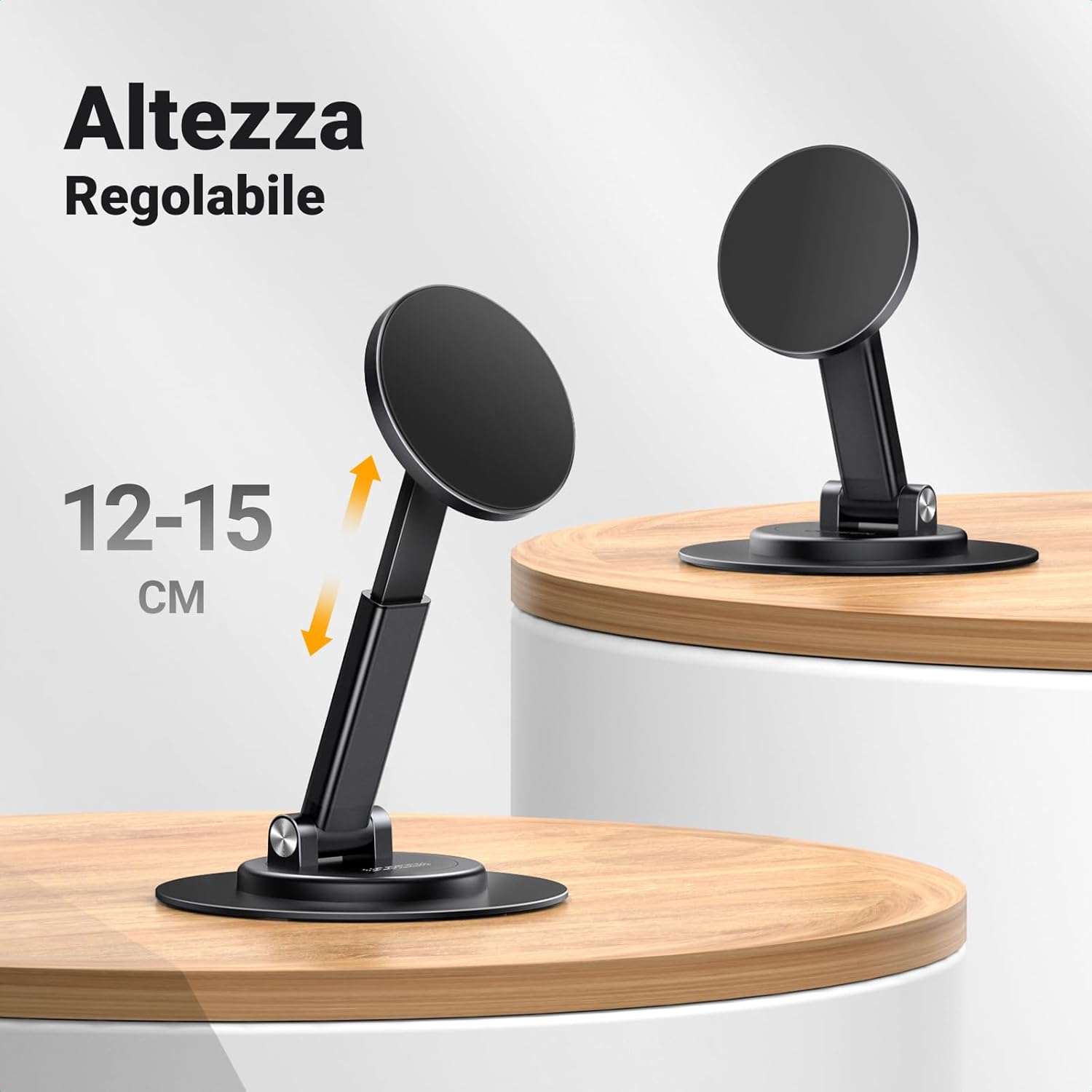 Thumbnail 5 de UGREEN Supporto magnetico per iPhone da scrivania tavolo girevole e pieghevole con anello in metallo, nero