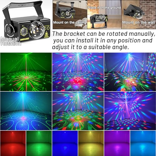 Detalle de OIEZISRO Party Lights: Upgraded 3-in-1 Disco Light for Parties and Events