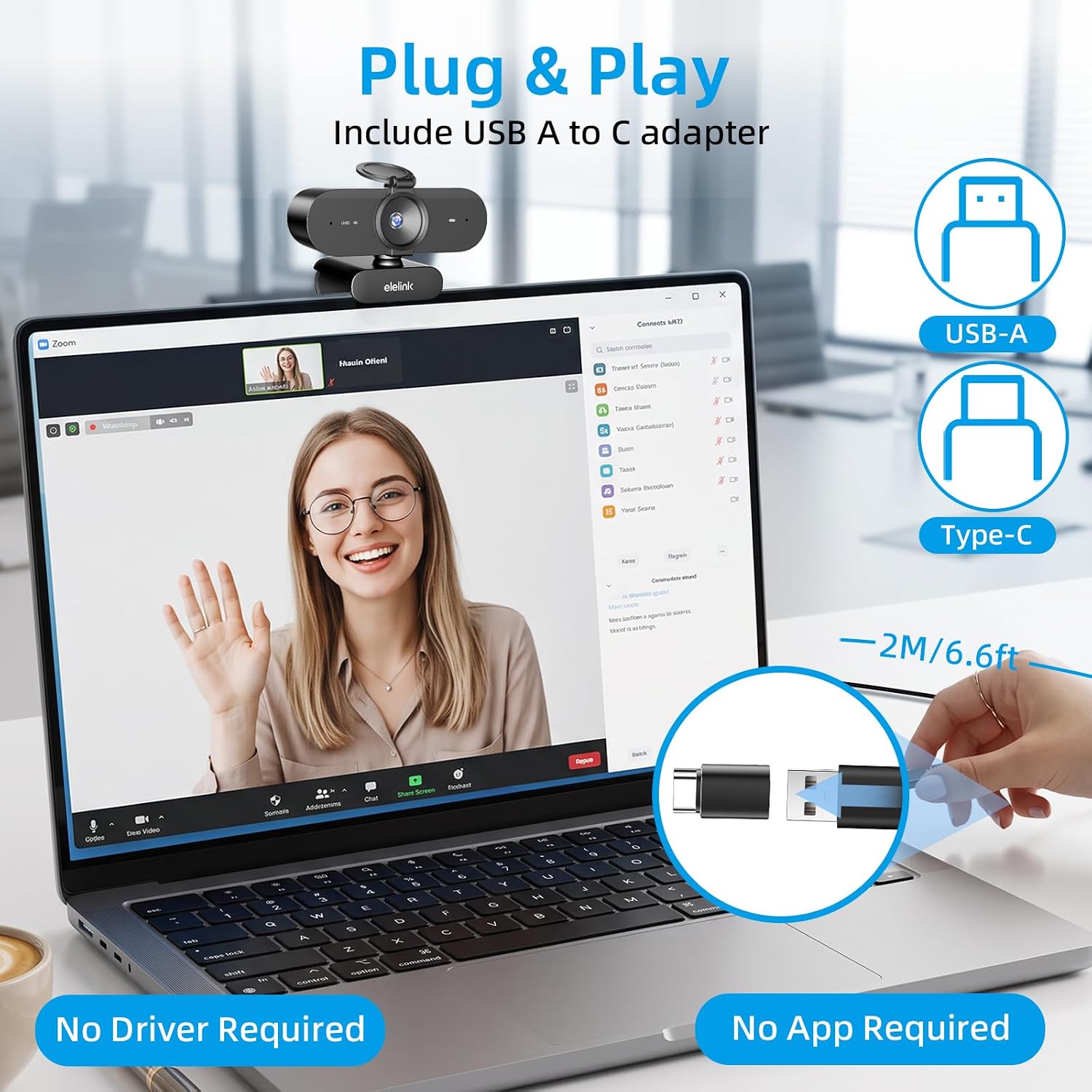 Detalle de Elelink 4K Webcam