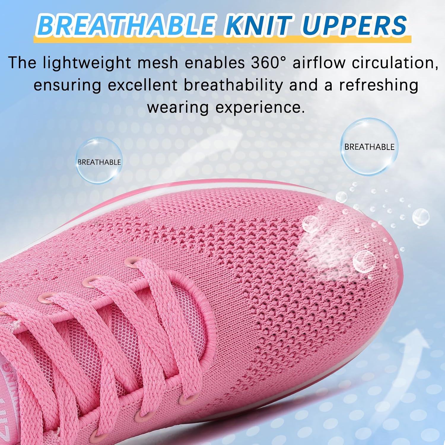 Thumbnail 3 de Women’s Running & Walking Trainers with Air Cushioning, Breathable Mesh and Non-Slip Sole