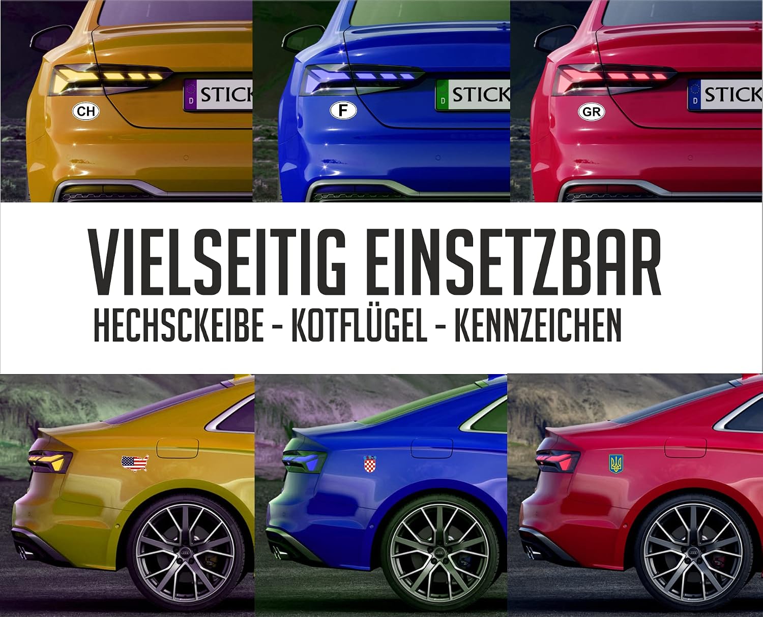 Thumbnail 5 de Daged Collie Aufkleber Set 5 Stück