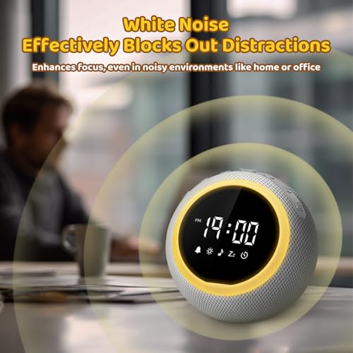 Detalle de Mewaii White Noise Machine Baby with Alarm Clock