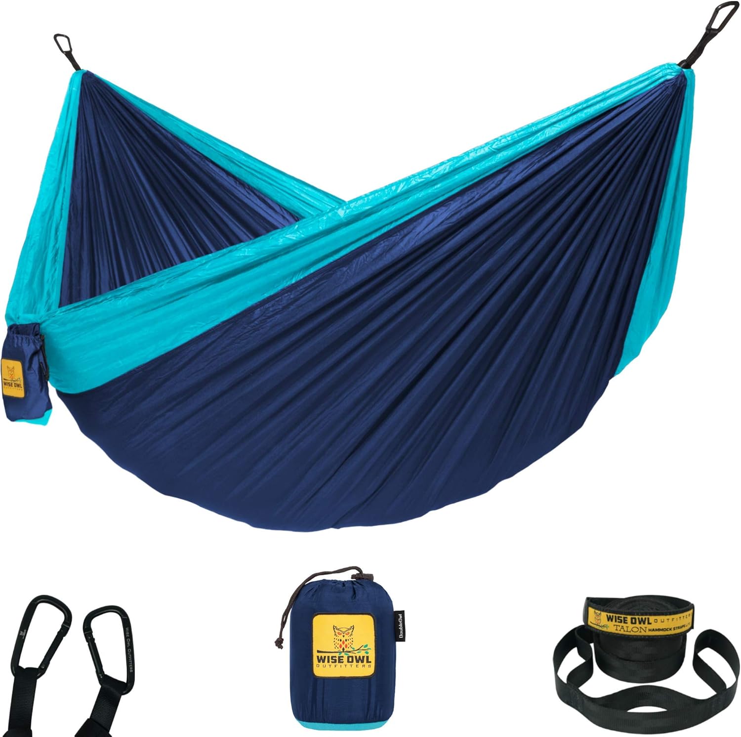 Thumbnail 6 de Wise Owl Outfitters Camping Hammock with 500lb capacity and tree straps (single or double)