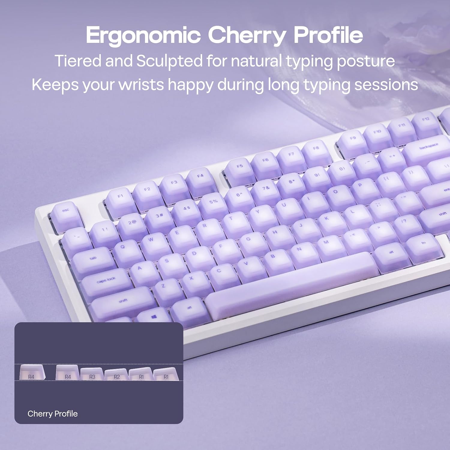 Thumbnail 5 de EPOMAKER AegisSil silicone cherry profile keycaps 113 keys ⌨