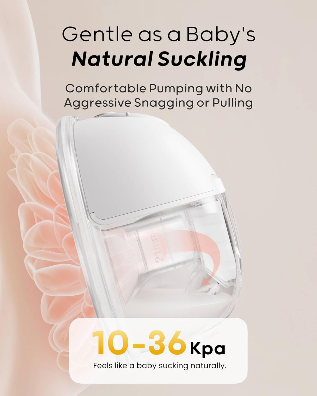 Thumbnail 1 de Nuliie Electric Breast Pump Hands-Free S32 (wearable, 4 modes, 9 suction levels) with 24mm flange