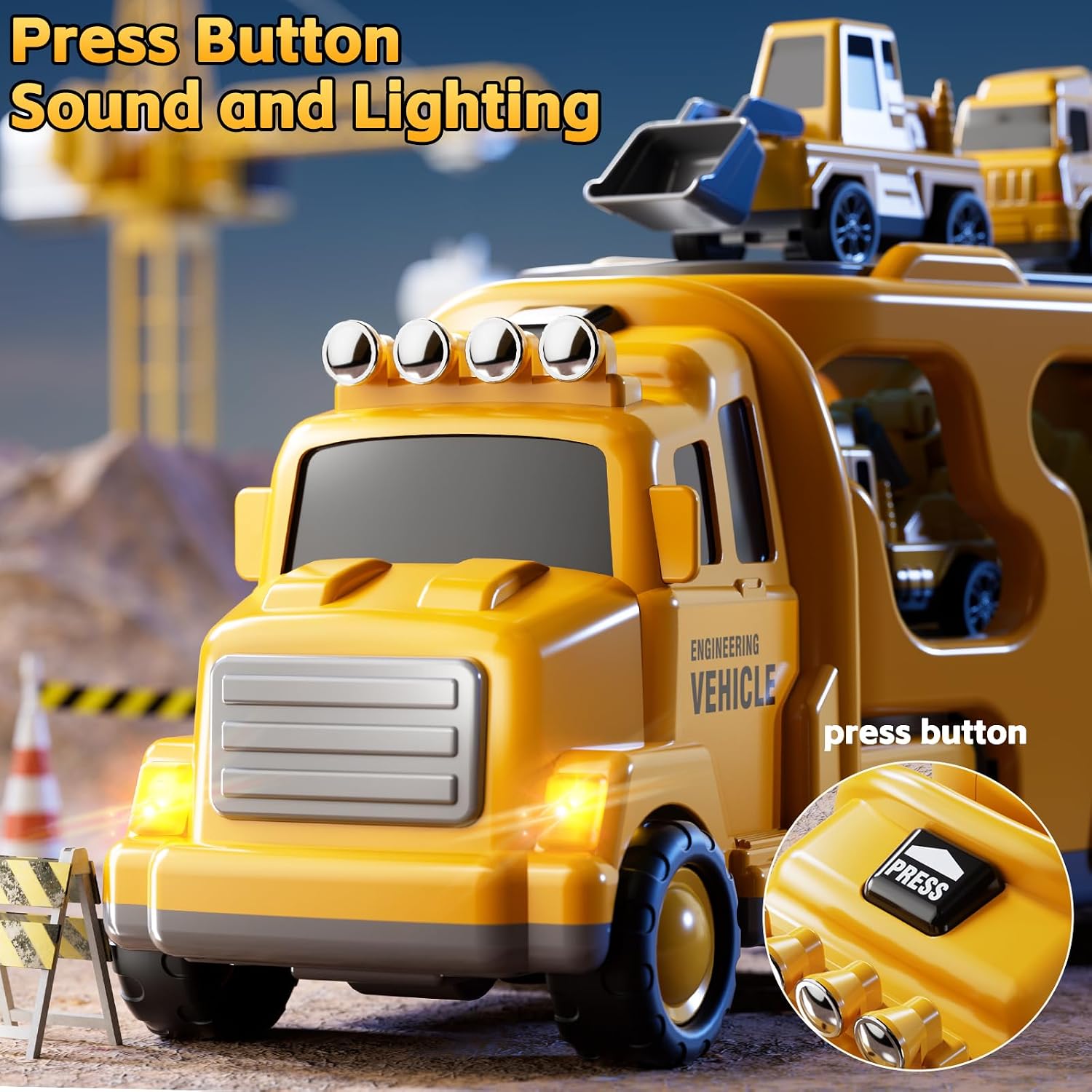 Thumbnail 2 de KIZONLY 5-in-1 Construction Truck toy set for toddlers 🚚