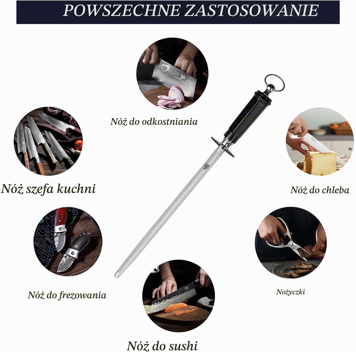 Thumbnail 6 de MITSUMOTO SAKARI MS-1118-IT/FR – pręt do ostrzenia noży 44 cm, powłoka diamentowa 3000