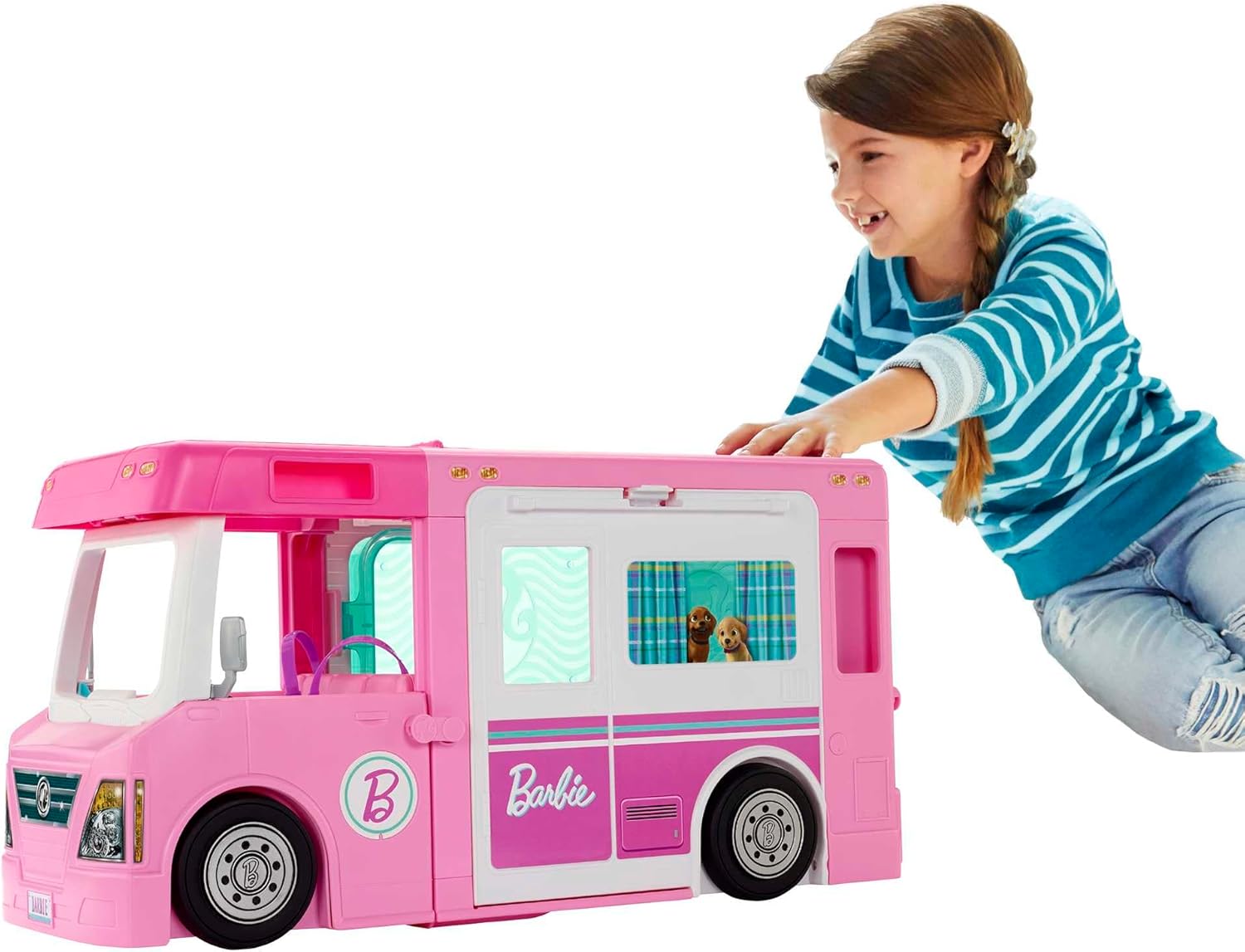 Thumbnail 6 de Barbie Super Abenteuer-Camper Spielset mit Dachzelt – Campingerlebnis für fantasievolle Geschichten
