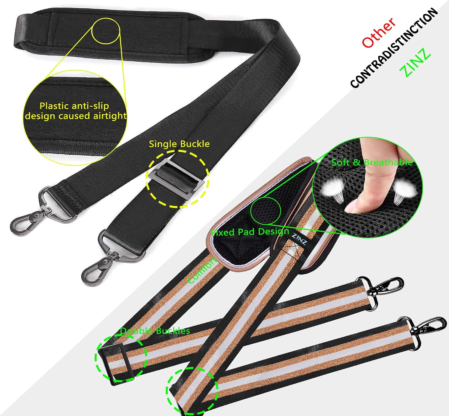 Detalle 2 de ZINZ Verstellbarer Schultergurt 110–200 cm